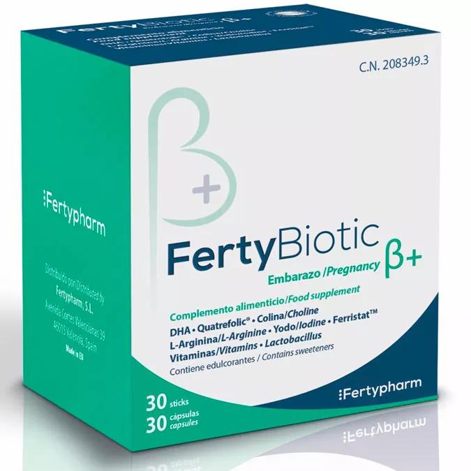 FertyBiotic Embarazo ß+ 30 Sticks + 30 Cápsulas