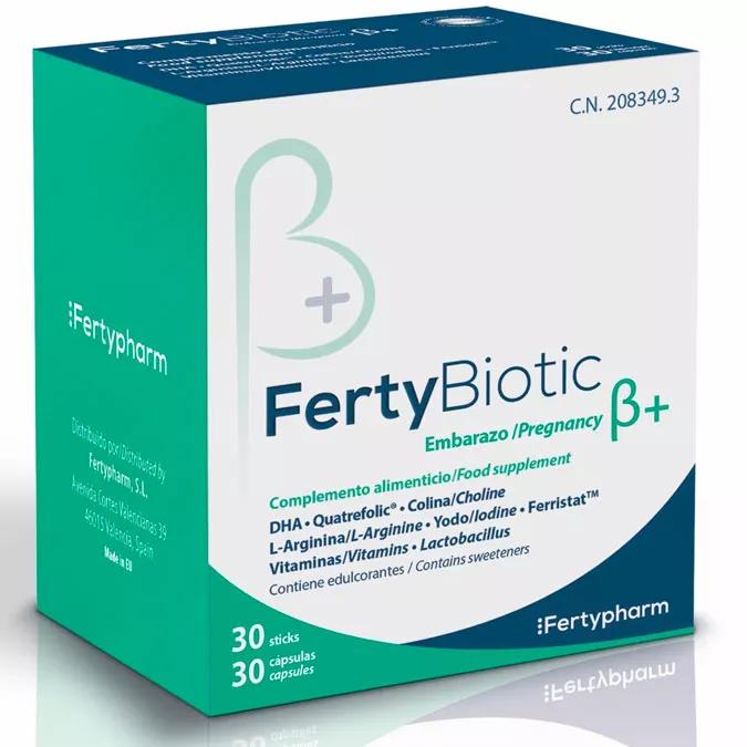 FertyBiotic Grossesse ß+ 30 Sticks + 30 Gélules