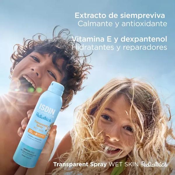 Isdin Pediatric Photoprotector Wet Skin Transparent Spray 50+ 250 ml