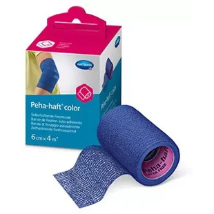Hartmann Peha-haft Self-adhesive Bandage Blue 6 cm x 4 m