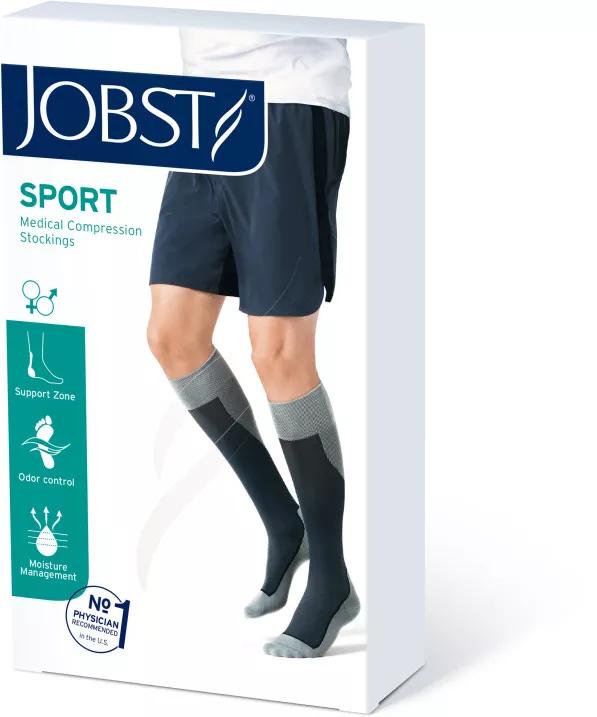 Jobst Sport Calcetines, Negro, Talla L, 15-20 mmHg