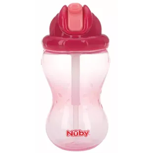 Nûby Flip-It Mug with Straw +12m 360 ml Pink