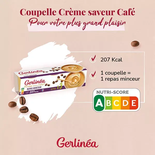 Gerlinéa Repas Minceur Crème Café 3 x 210g