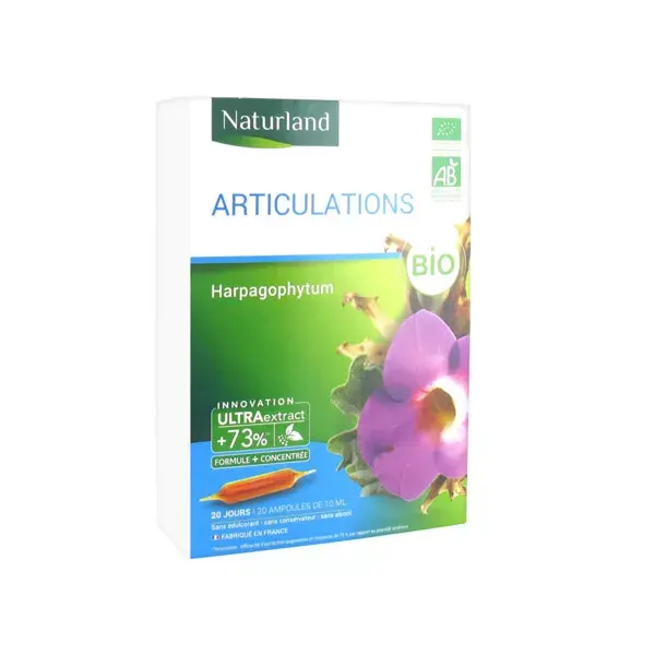 Naturland Joints Organic Harpagophytum 20 Vials