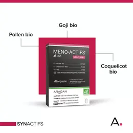 Aragan - Synactifs - Menoactifs® - Ménopause - Pollen BIO - 30 gélules