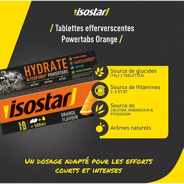 Isostar PowerTabs Idratatione Rapida Arancia 10 compresse