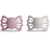 Sucettes Frigg Lucky en silicone Primrose/Argent +6 mois 2 unités