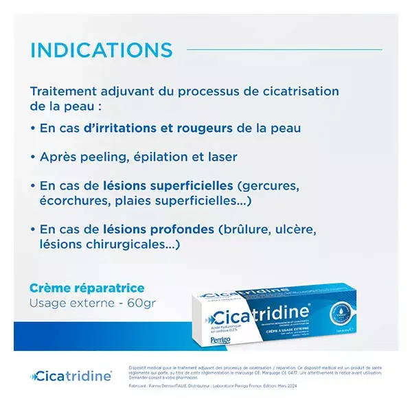 Cicatridine Crème Cicatrisation 60 g