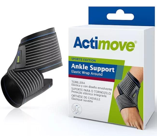 Actimove Suporte elástico de tornozelo cor preta tamanho M