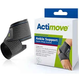Actimove elastisches Fußkettchen Größe M Schwarz