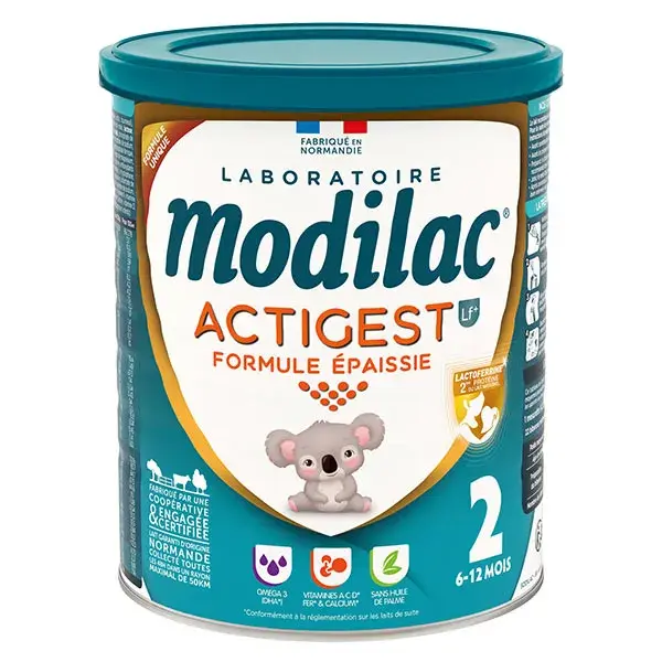 Modilac Actigest Lait Infantile 2ème Âge Lf+2 800g