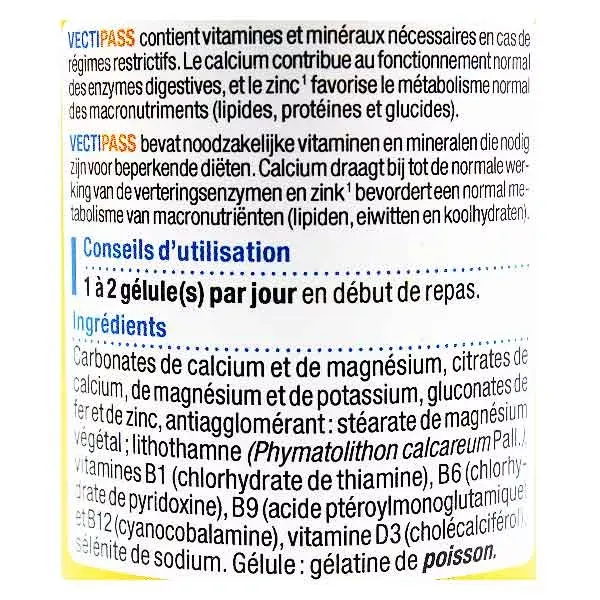 Nutergia Vectipass 60 comprimidos
