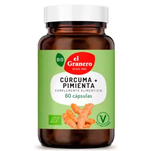 Turmeric and Pepper BIO El Granero Integral 60 Capsules of 440mg