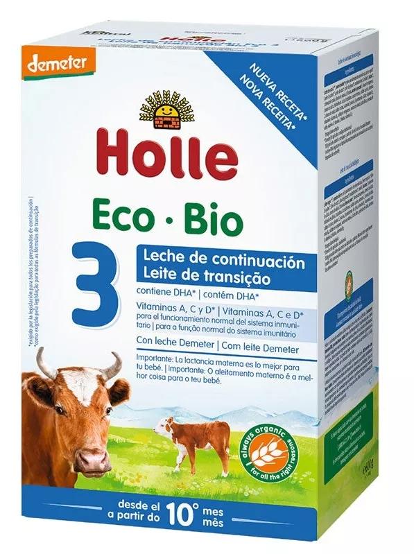 Holle Eco-Bio Leite de Continuação 3 +10 m 600 gr