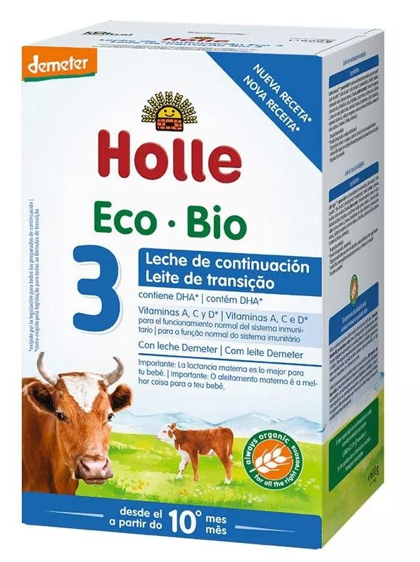 Holle Eco-Bio Leche de Continuación 3 +10 m 600 gr