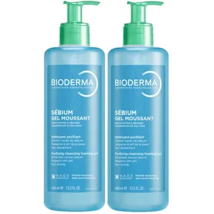 Bioderma Sébium Gel Moussant 2x400 ml