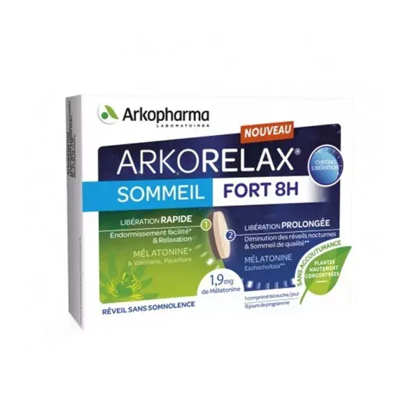 Arkopharma Arkorelax 8 Hour Sleep 15 Tablets