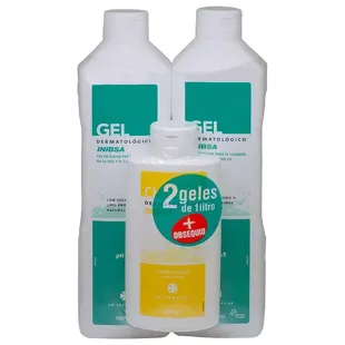 Pack Duplo Inibsa Gel Dermatologique 1 Litre + Shampoing CADEAU 200ml