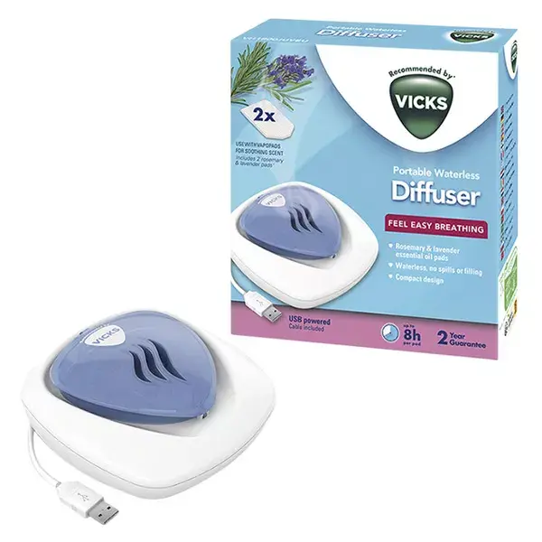 Vicks Diffuseur Electrique Portable VH1800 + 2 recharges