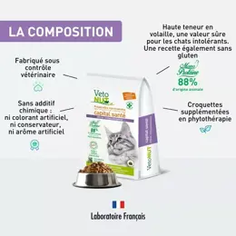 VetoNUT Chat Spécial Digestion Hypoallergénique 1kg