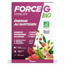 Vitavea Force G Vitality Bio Energie au quotidien 20 ampoules