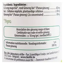 Be-Life Red Ginseng 500 Bio 45 gélules