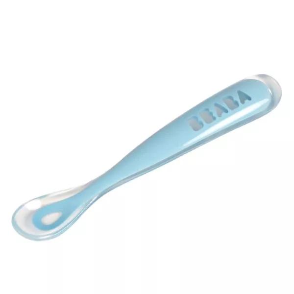 Beaba Cucchiaio Primo Pasto Soft in Silicone Blu