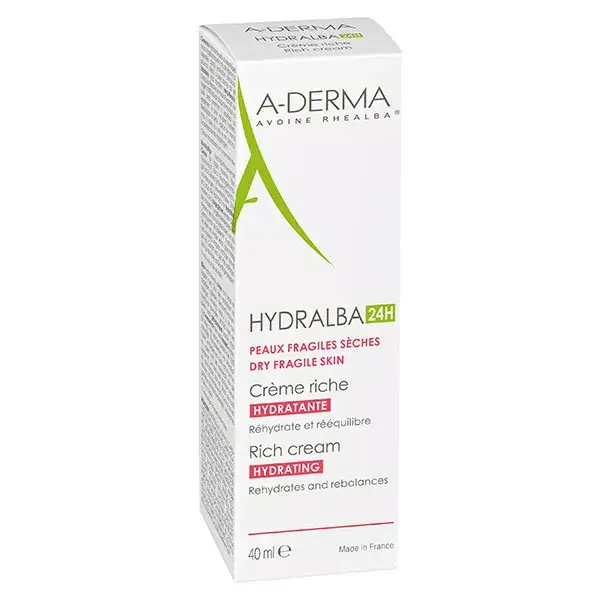 ADERMA Hydralba crema hidratante rica 40ml