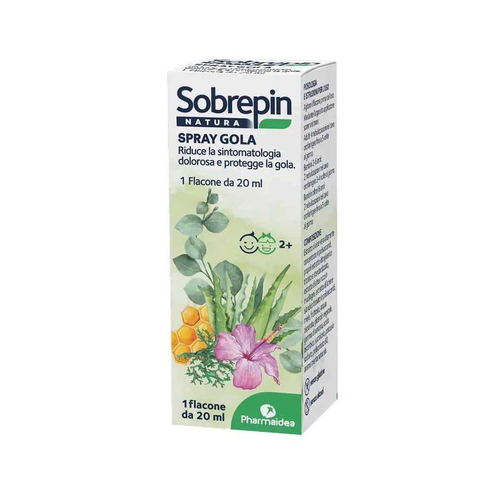 Sobrepin Natura Spray Gola con Estratti Naturali Per Tosse e Gola Irritata 20 ml