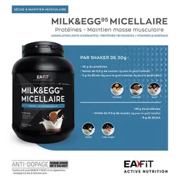 Eafit Milk & Egg 95 Goût Chocolat 750g +25% Offert