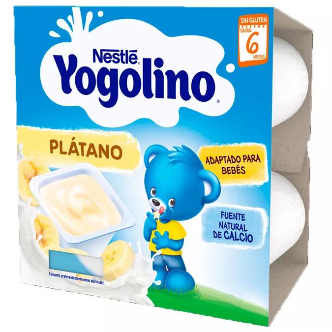 Packung Joghurts Nestlé Yogolino Bananengeschmack 4x100 gr
