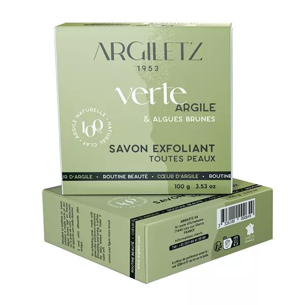 Argiletz Jabón Natural Exfoliante Arcilla Verde y Algas 100g
