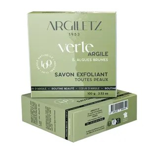 Argiletz Sapone Naturale Esfoliante Argilla Verde e Alghe Brune 100g