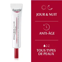 Eucerin Hyaluron Filler+ Volume Lift Contour des Yeux Anti-Âge SPF15 15ml