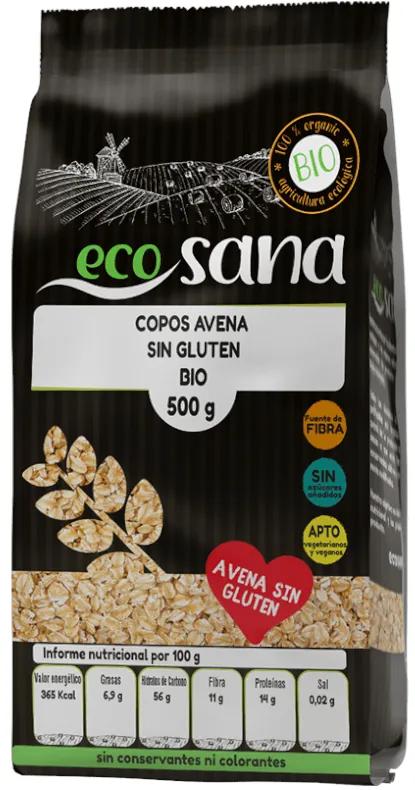 Organic Gluten Free Oat Flakes Ecosana 500gr