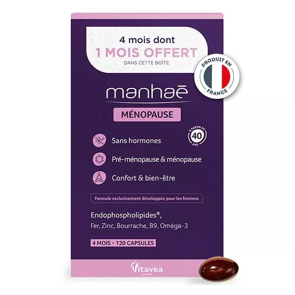 Nutrisanté Manhae menopausia 120 cápsulas tratamiento de 3 meses + 1 mes gratis