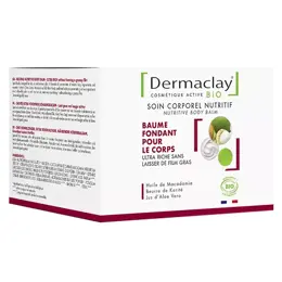 Dermaclay Baume Corps Fondant Bio 300ml