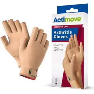 Luva Actimove para Artrite, Bege, Tamanho M