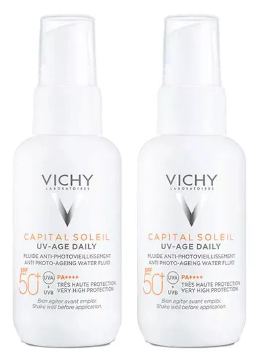 Vichy Capital Soleil UV-AGE Fluido SPF50+ 2x40 ml