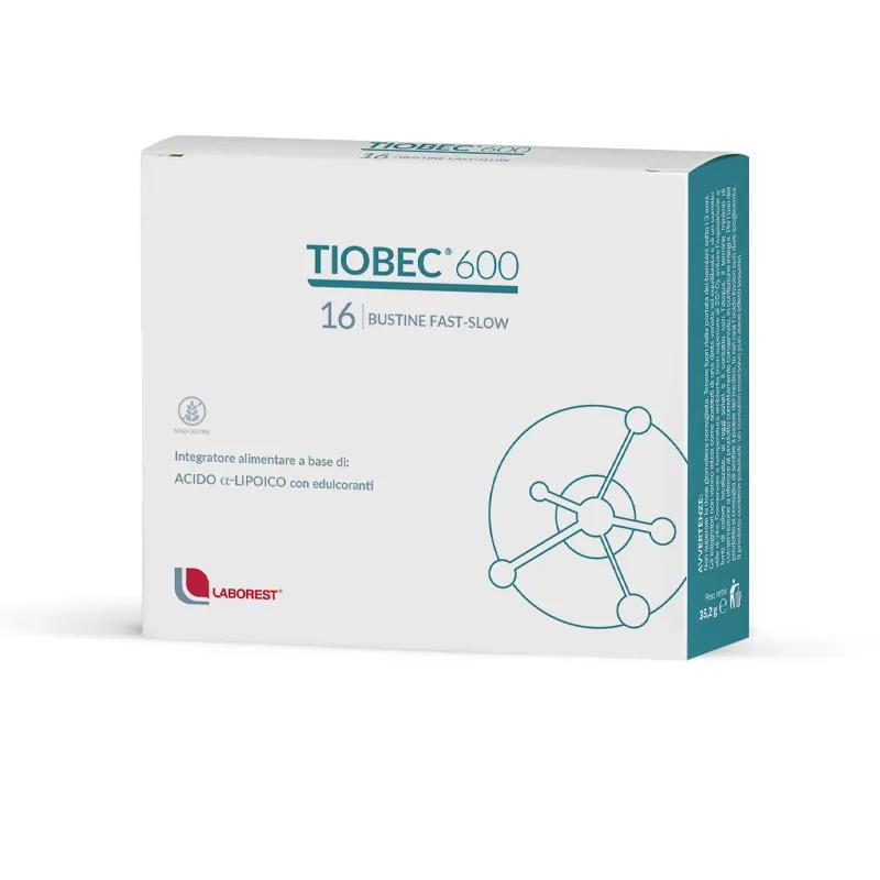 Tiobec 600 Integratore Metabolismo Energetico 16 Bustine Fast-Slow