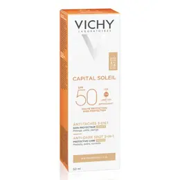 Vichy Capital Soleil Crème Solaire Visage Teintée Anti-Taches 3 en 1 SPF50 50ml