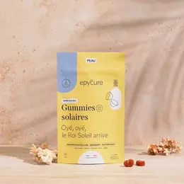 Epycure Peau Gummies Solaires Préparer Et Protéger la Peau Au Soleil et Booster le Bronzage 60 gummies