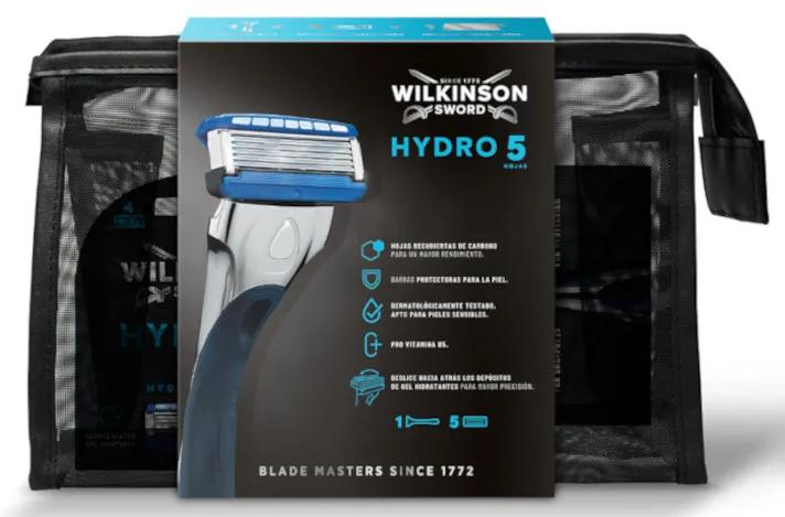 Wilkinson Sword Hydro 5 Regular Toiletry Bag 1 Razor + 5 Refills