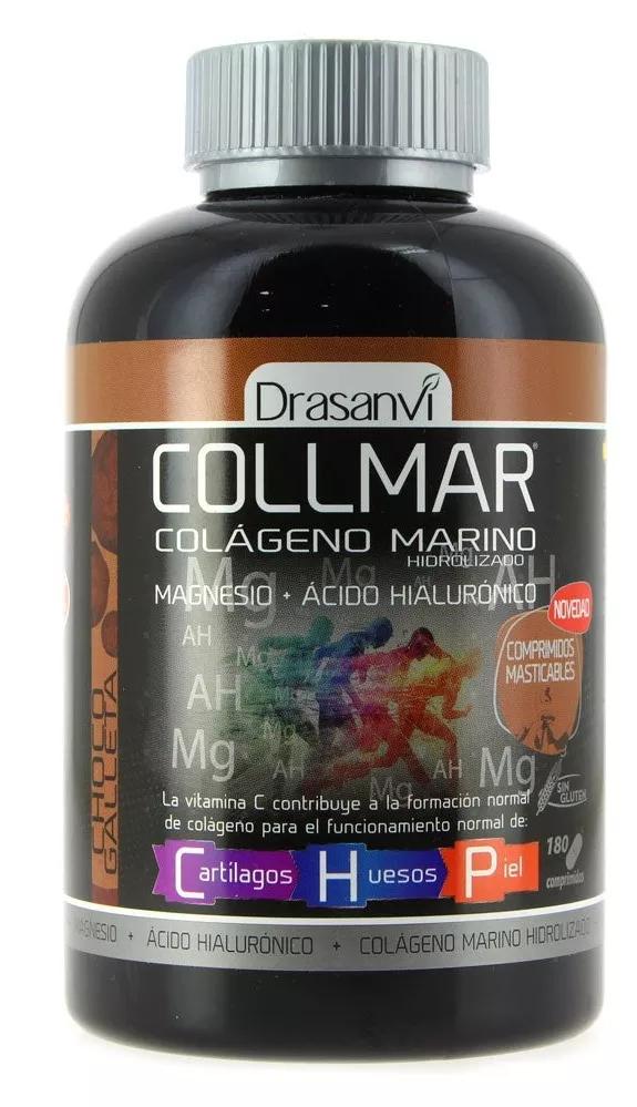Drasanvi Colágeno Marino Collmar Choco Galleta 180 Comprimidos Masticables