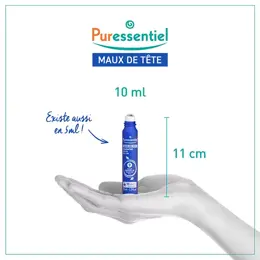 Puressentiel Bien-Être Roller Maux de Tête aux 9 Huiles Essentielles 10ml