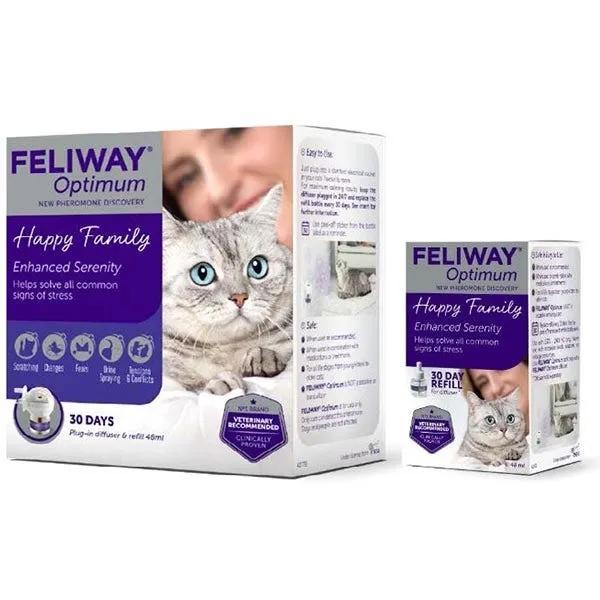 Feliway Optimum Ricarica Diffusore Anti-Stress Gatti 3X48Ml