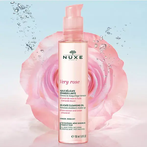 Nuxe Very Rose Olio Delicato Detergente Tutte le Pelli 150ml