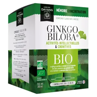 Dayang Ginkgo Biloba Bio Integratore Alimentare 20 fialette