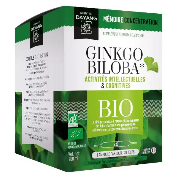 Dayang Ginkgo Biloba Bio 20 vials