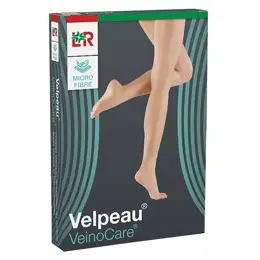 Velpeau Veinocare Microfibre Chaussettes Classe 2 Long Taille 2 Bleu